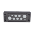 Pasacable de 10 Orificios de Marco Rectangular, IP65, 4.41" X 1.42", para Cables no Terminados, Color Negro PANDUIT CESU2-E10