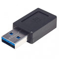 Adaptador USB-A Macho a USB-C Hembra Ultra Compacto USB 3.2 Gen 2 Manhattan 354714