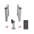 Kit de Torniquete con Terminales Faciales incluidas / Montajes Incluidos / Izquierdo y Derecho / Carril de 90 cms / 3,000,000 MCBF / 4 Pares de IR