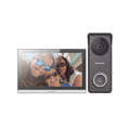 Kit de Videoportero Hibrido TurboHD con Pantalla LCD touch de 7" Wi-Fi Frente de Calle para Exterior Metalico 720p DS-KIS313-P