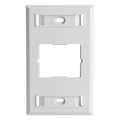 Placa de Pared CT, Para un Acoplador, Color Blanco, Versión Bulk (Sin Empaque Individual)