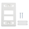 Placa de pared modular MAX, de 6 salidas, color blanco, versión bulk (Sin Empaque Individual)