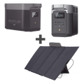 Kit Estación de Energía Portátil 4096Wh LFP 2400W CA Panel Solar 400W Wi-Fi Bluetooth 6 Salidas CA EcoFlow DLT2MAX-KIT-BP