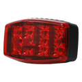 Luz Frontal Ultra Brillante / 9 LED 3W / 25 Patrones Destello / 10-30VCC / 64-104 cm (2.1-3.4 ft) / Rojo