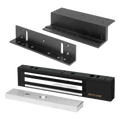 Kit Para Control de Acceso Incluye Chapa Magnética de 600 Lbs / Montaje En Z y L / Uso Interior / Certificación UL / Color Negro / Diseño Elegante