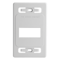 Placa de Pared Modular / 3 Salidas / Single Gang / Color Blanco / Compatibilidad MAX, Z-MAX Blindados y TERA