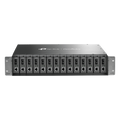 Chasis Rack 19in 14 Bahías 2U para Convertidores de Fibra 14 Salidas 9 VCC 100-240 VCA TP-LINK TL-MC1400