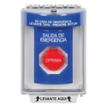 Botón Salida de Emergencia Reset Neumático Sin Bocina Español Policarbonato 2 Relevadores Forma C -40°C a 121°C STI SS2438EX-ES