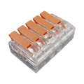 Conector Compacto 1 Entrada 4 Salidas 10AWG-20AWG 450V 221-615
