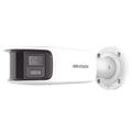 PROTECCIÓN ACTIVA Bala IP Panorámica 8 Megapixel 180° Lente 4 mm Imagen a Color 24/7 PoE WDR 130° IP67 ACUSENSE Protección Activa Luz Estroboscópica y Alarma Audible 40 mts Luz Blanca MicroSD DS-2CD3T87G2P-LSU/SL(C)