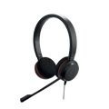Jabra Evolve 20 Duo con conexión USB, micrófono con cancelación de ruido de última generación, configuración Plug and Play, Certificación Microsoft Teams (4999-823-109)