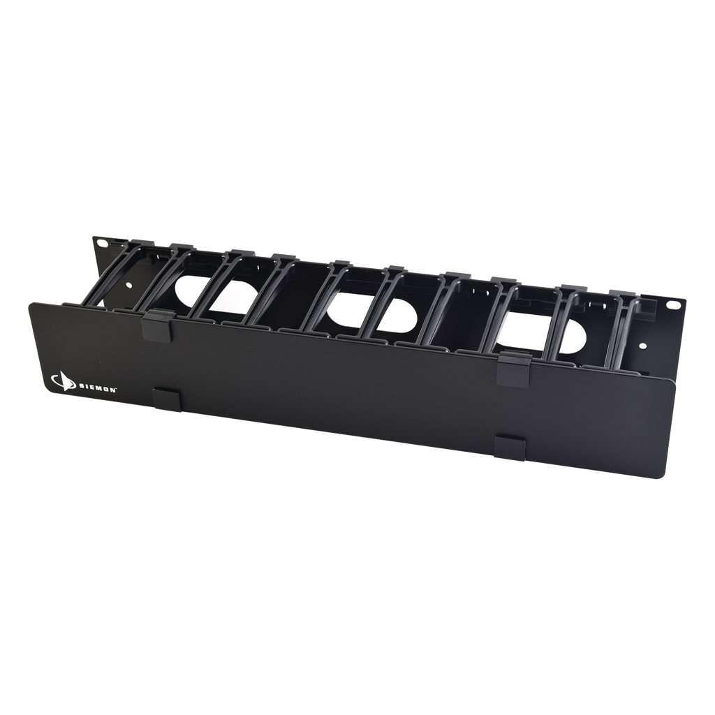 Organizador de Cable Horizontal RouteIT Sencillo Para Rack de 19in 4in de profundidad 2UR - SILYMX