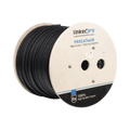 Bobina de cable FTP con Mensajero de Acero Cat6+ 23 AWG Uso en Intemperie y aplicaciones Aéreas Negro 305 Metros PRO-CAT-6-AIR