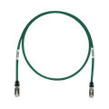 Patch Cord Cat6A, Blindado S/FTP, CM/LS0H, 10ft, Color Verde
