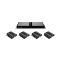 Kit Divisor y Extensor HDMI (Extender Splitter) Divide 1 Fuente HDMI a 4 Pantallas Extiende la señal HDMI hasta 120 m Resolución 1080P @ 60 Hz Cat 5e/6/6a Uso24/7 TT-314-HDBITT