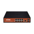Switch Administrable 8 Puertos Gigabit PoE+ 150W 2 SFP Capa 2 20Gbps Fanless WI-TEK WI-PMS310GF-ALIEN