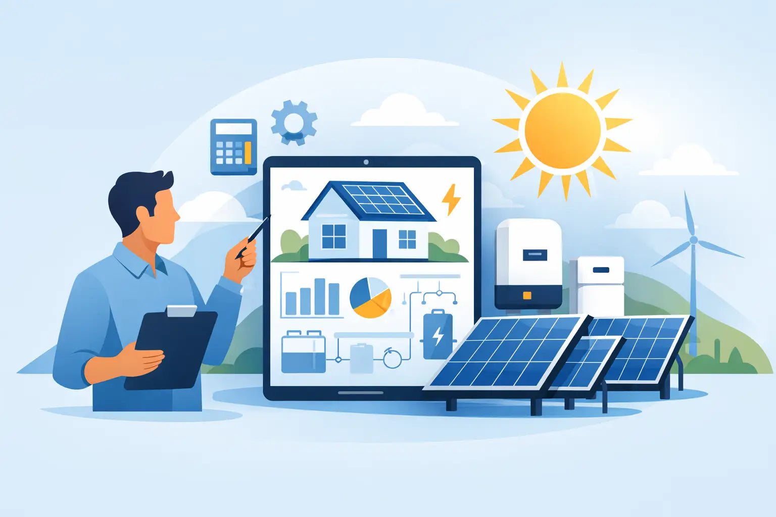 Guía para dimensionar sistema solar bien