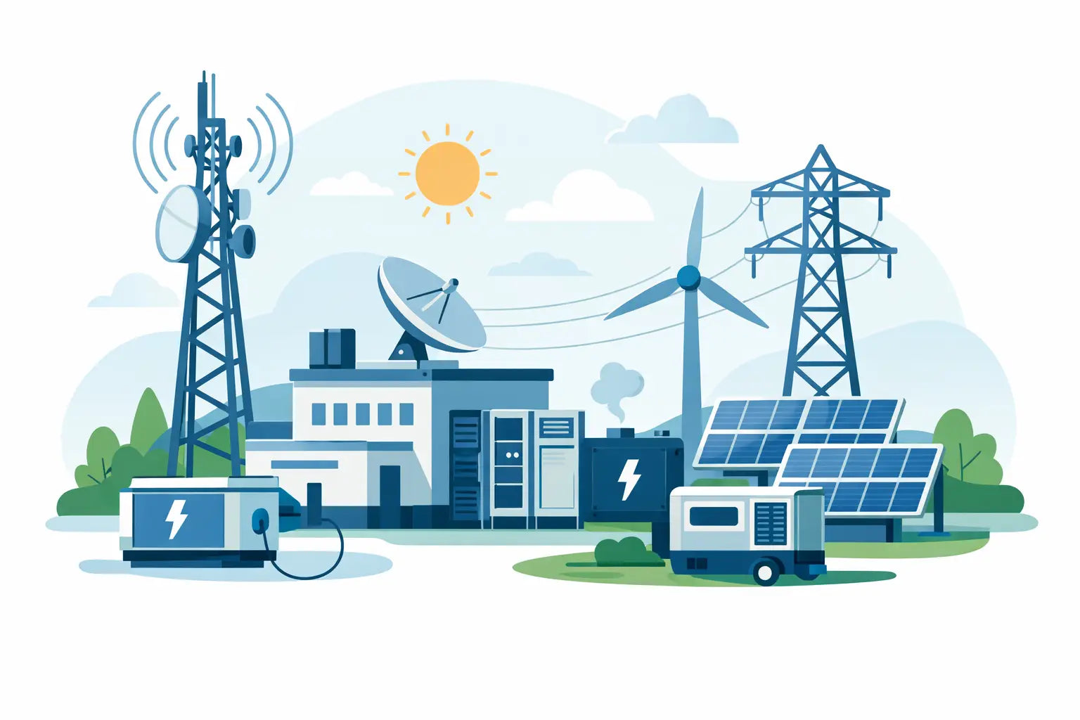 Soluciones de energía para telecom que funcionan