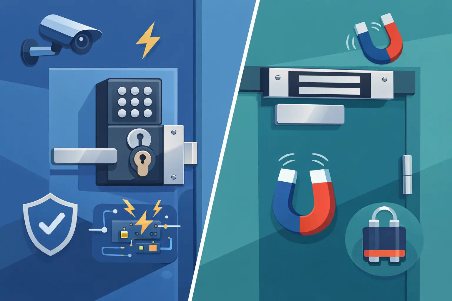 Cerradura eléctrica vs magnética: cuál instalar