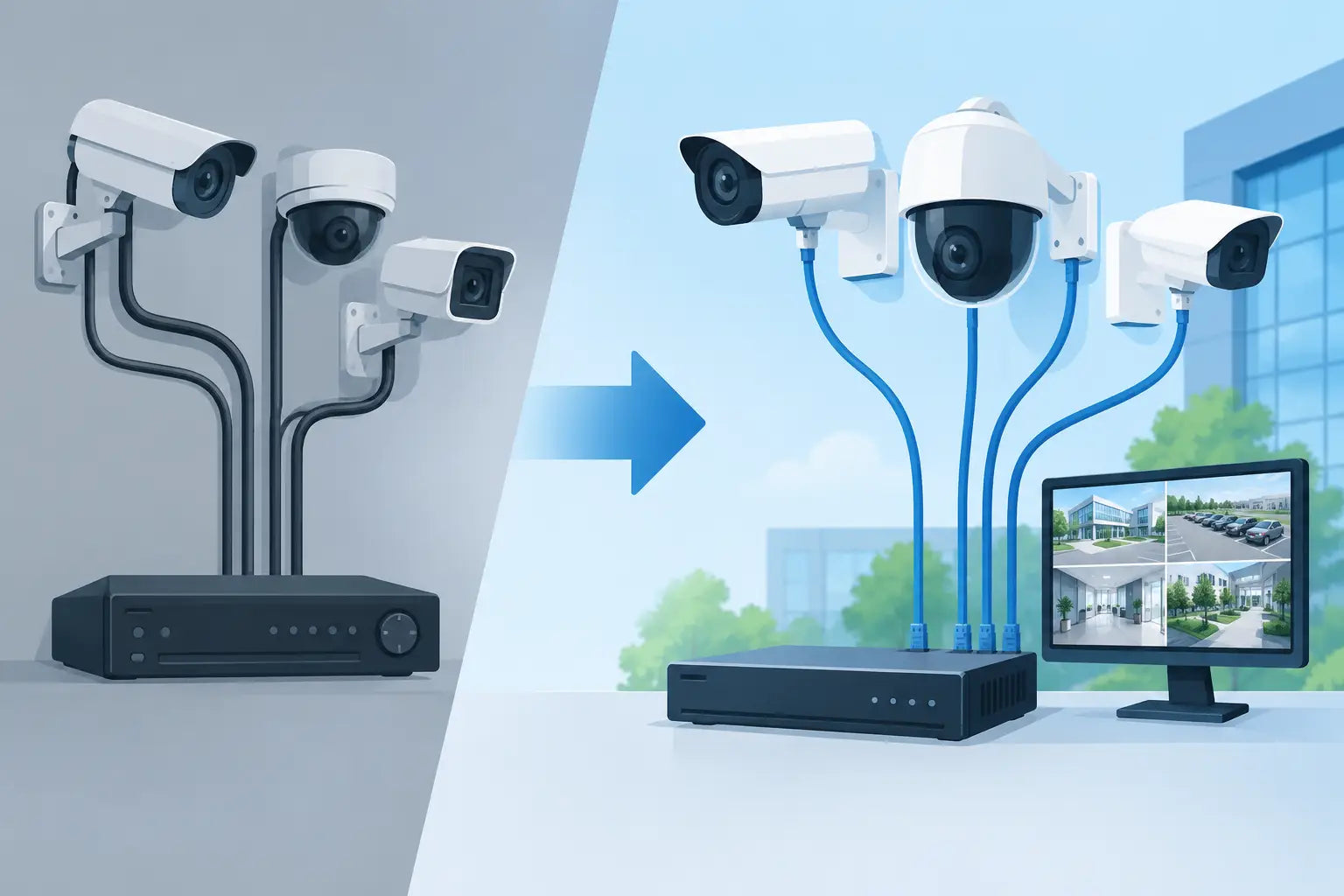 Ejemplo de migración a videovigilancia IP