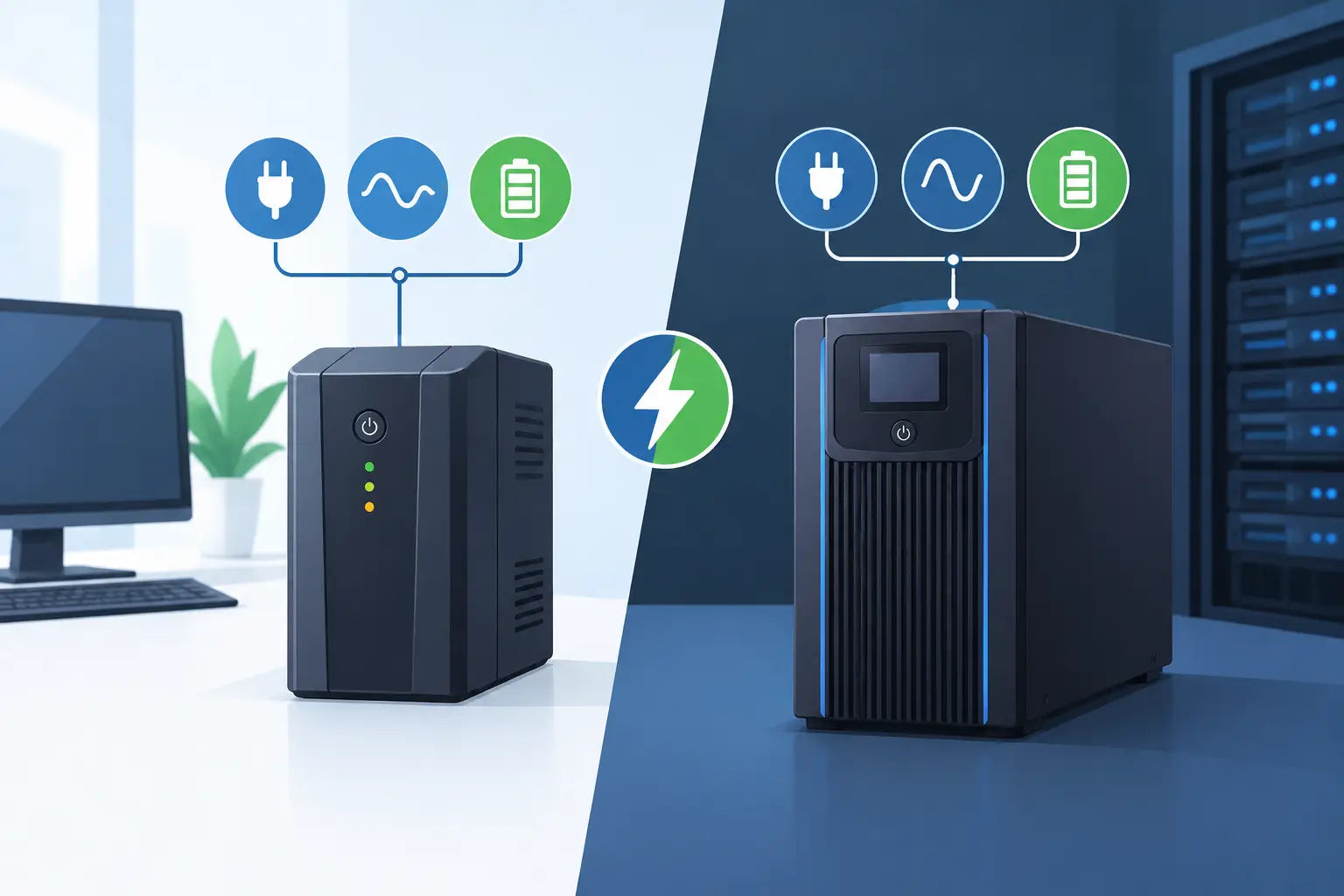 UPS interactivo versus online cuál conviene