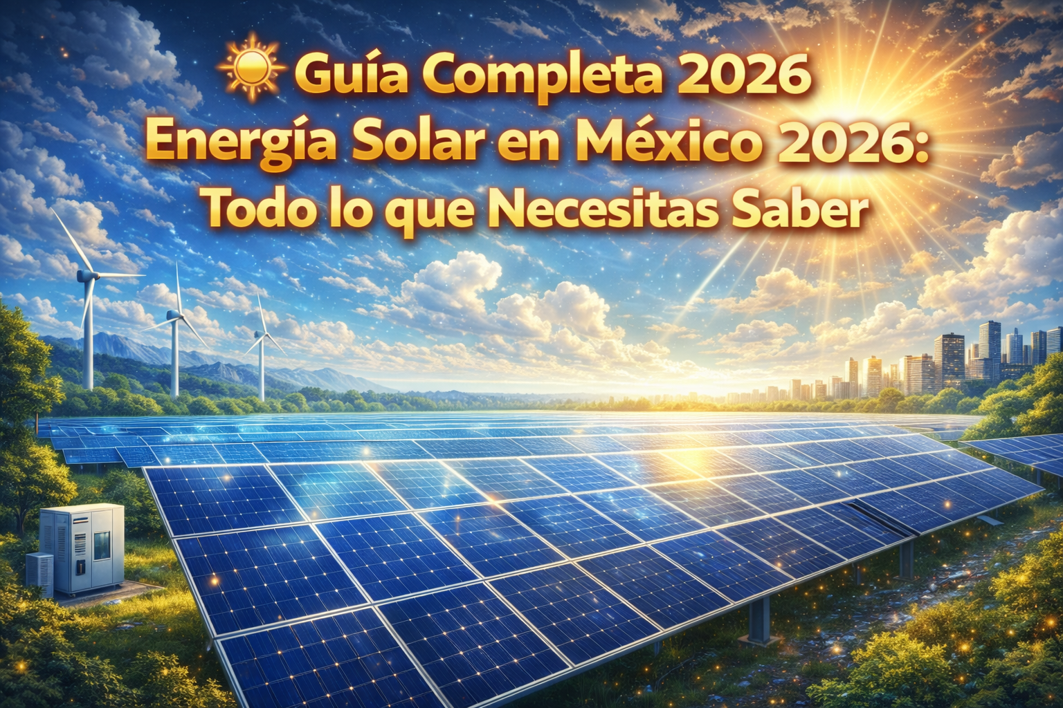 Energía Solar en México 2026: Beneficios Fiscales, Costos e Interconexión CFE