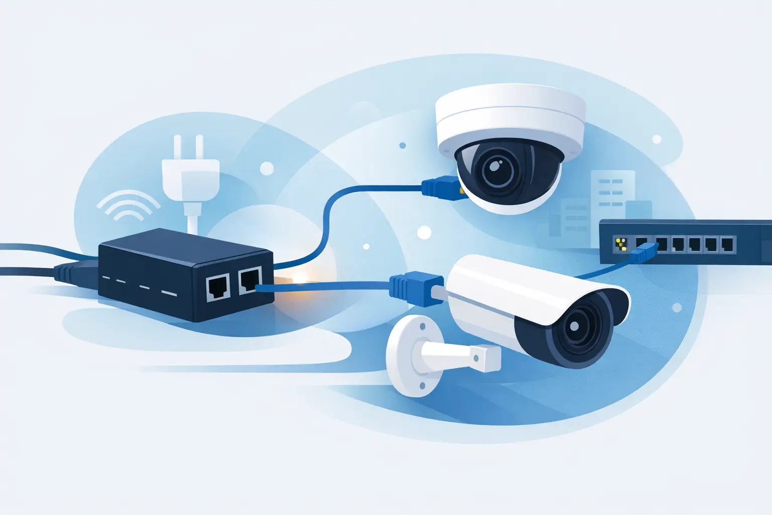 Inyector PoE para cámaras: cómo elegirlo