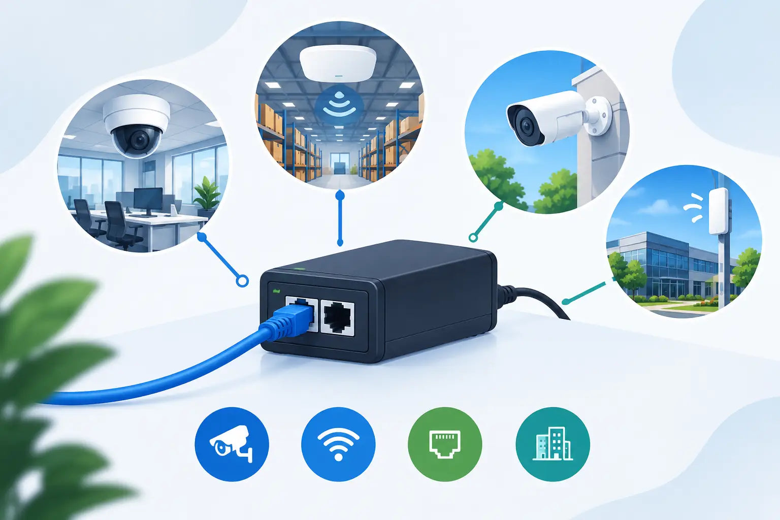 Cómo elegir inyector PoE para cada instalación