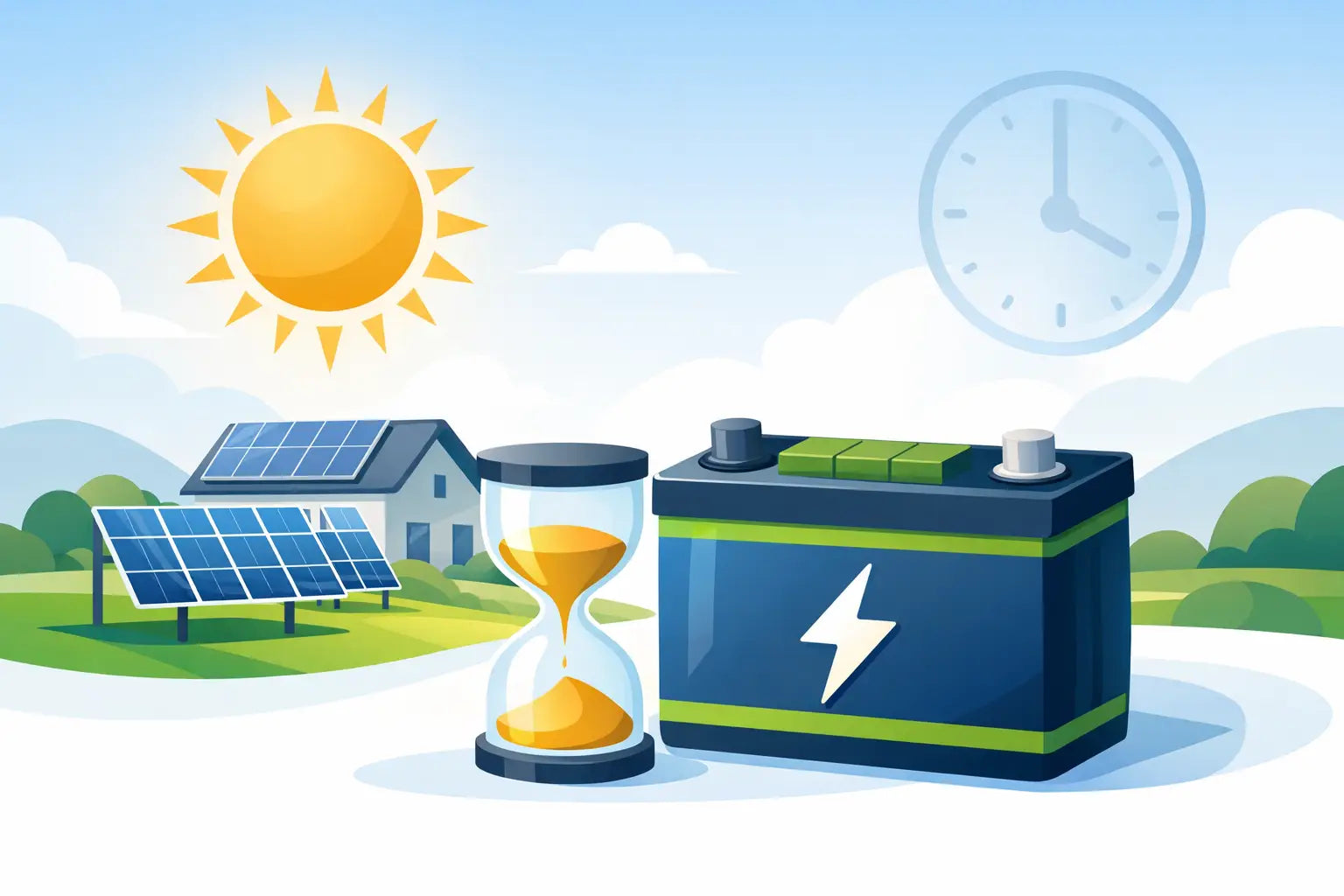 ¿Cuánto dura una batería solar en un sistema?