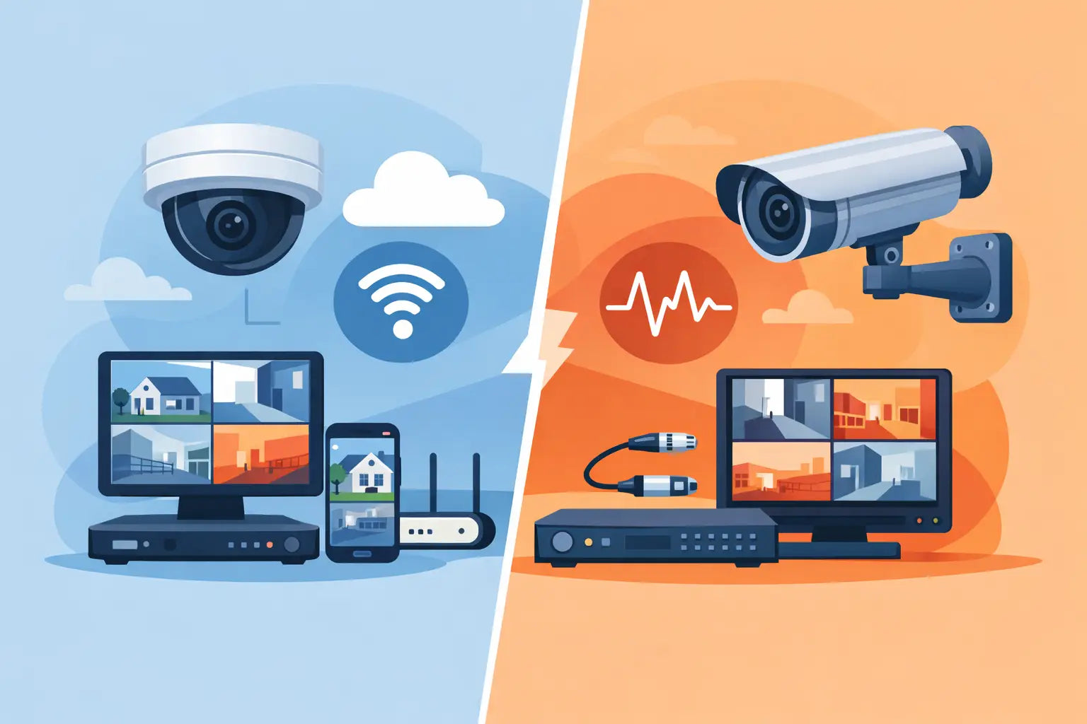 Diferencia CCTV IP y analógico: qué elegir