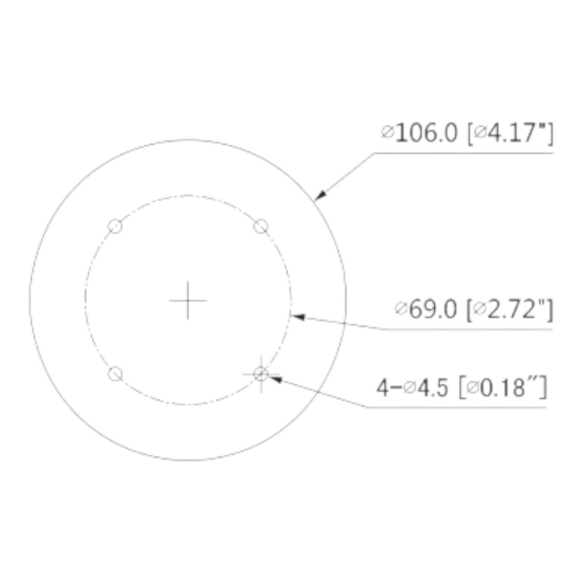 Camara Domo EyeBall 4K Starlight 8 Megapixeles Lente 2.8 mm IR de 50 Mts WDR Real 120 dB Microfono Integrado + 1 Canal de Audio IP67 DH-HAC-HDW2802TN-A - SILYMX