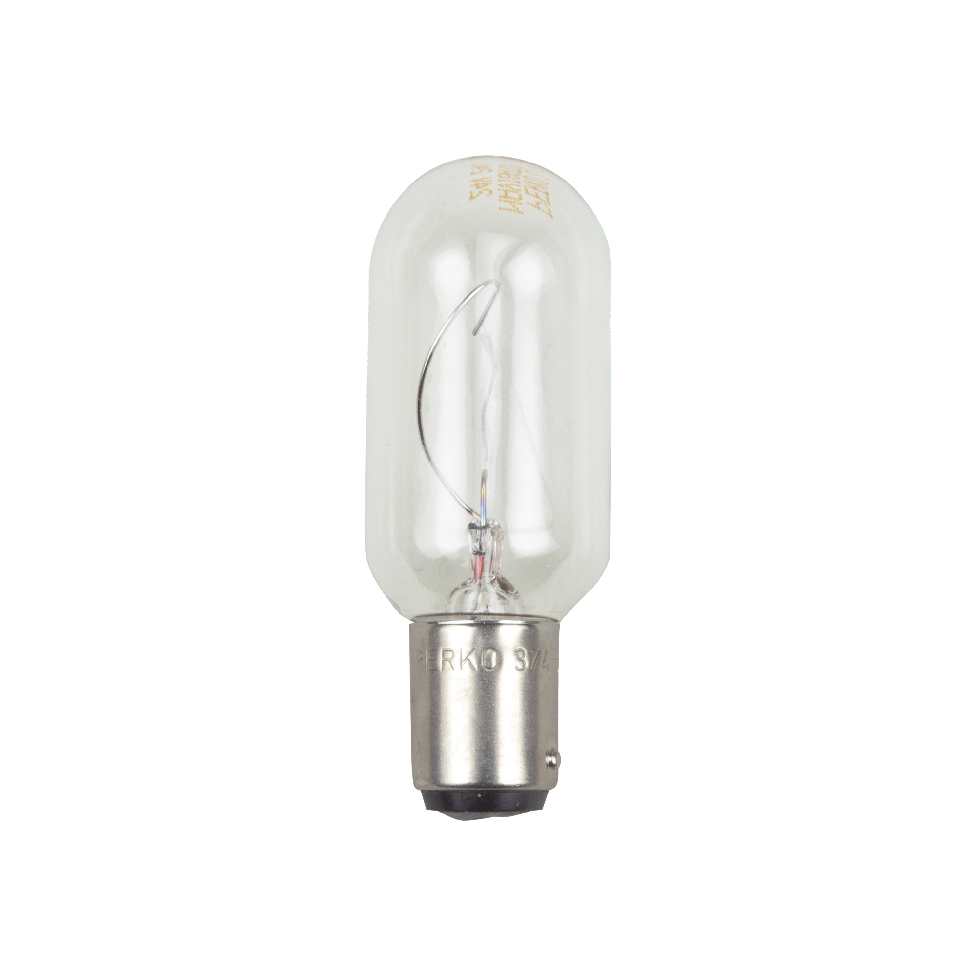 Bombilla transparente de 120 Vca / 30 W de doble contacto 