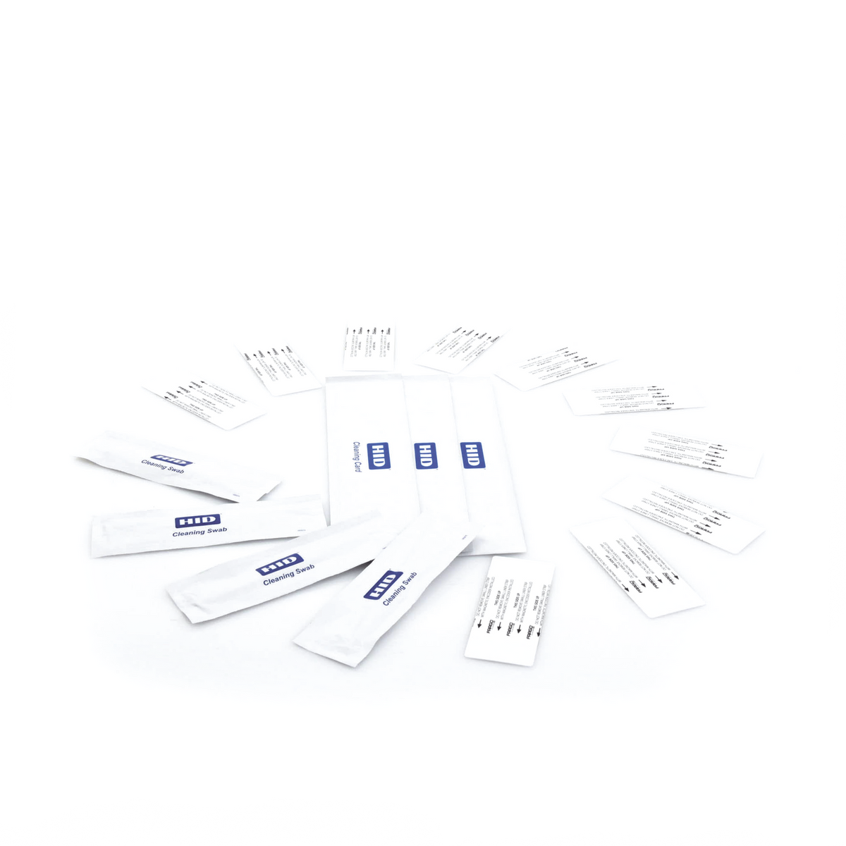 Kit de limpieza para impresoras de tarjetas / 10 servicios / 10 tarjetas rodillos / 3 lengüetas alcohol / 4 isotopos cabezal HID - Imagen 2
