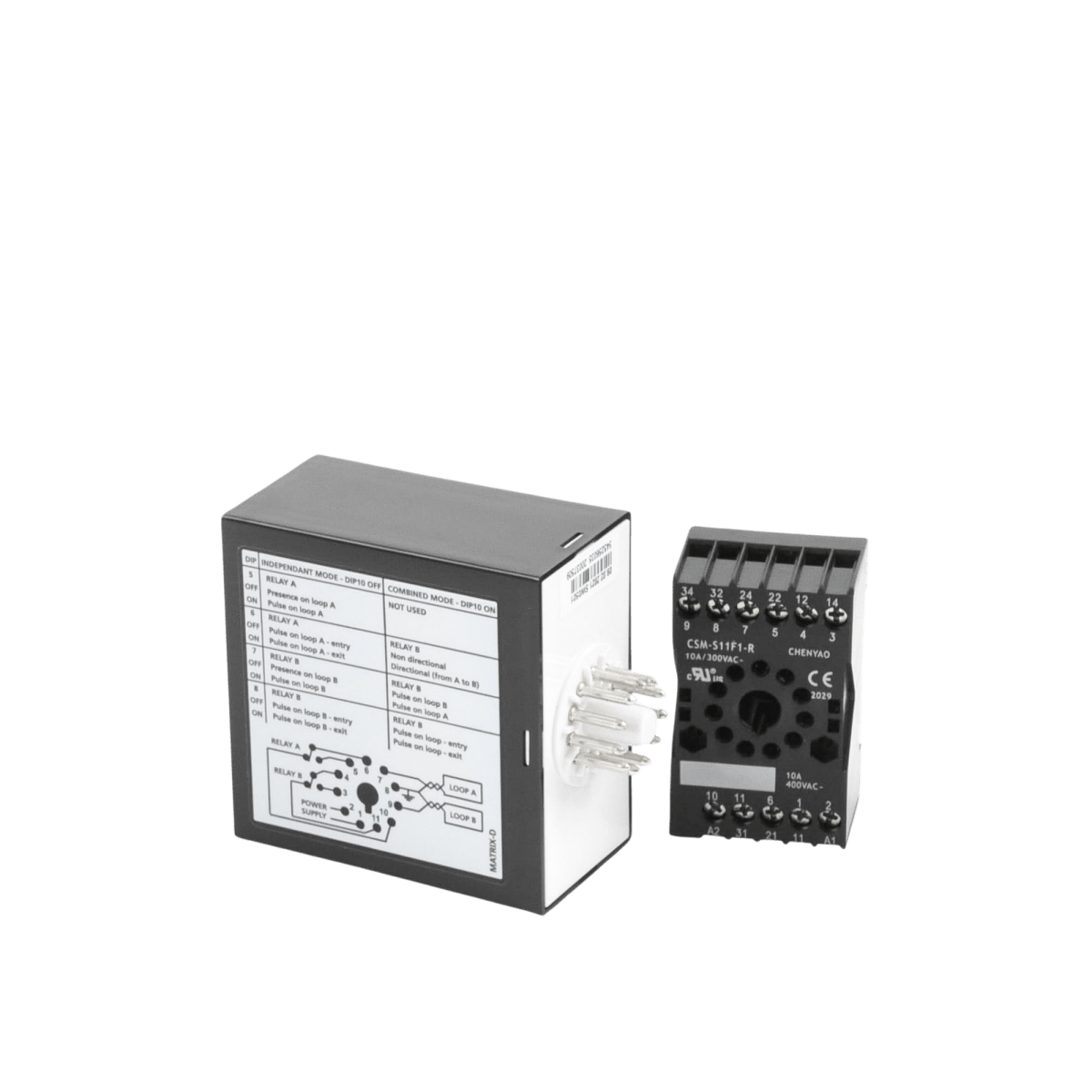Acceso VehicularBEA10-MATRIX-D-1224Sensor de Masa Dos Canales Accesos Vehiculares Lazo Magnetico 12/24VDC BEA 10 - MATRIX - D - 1224 - SILYMX
