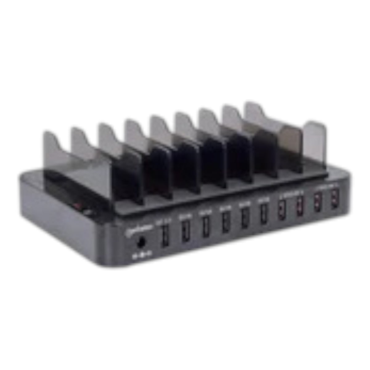 Estación de carga con 10 puertos USB 76 W Base de carga USB de 12 A USB con Carga Rápida de 2.0 Soporte con 8 bahías 180009 - SILYMX