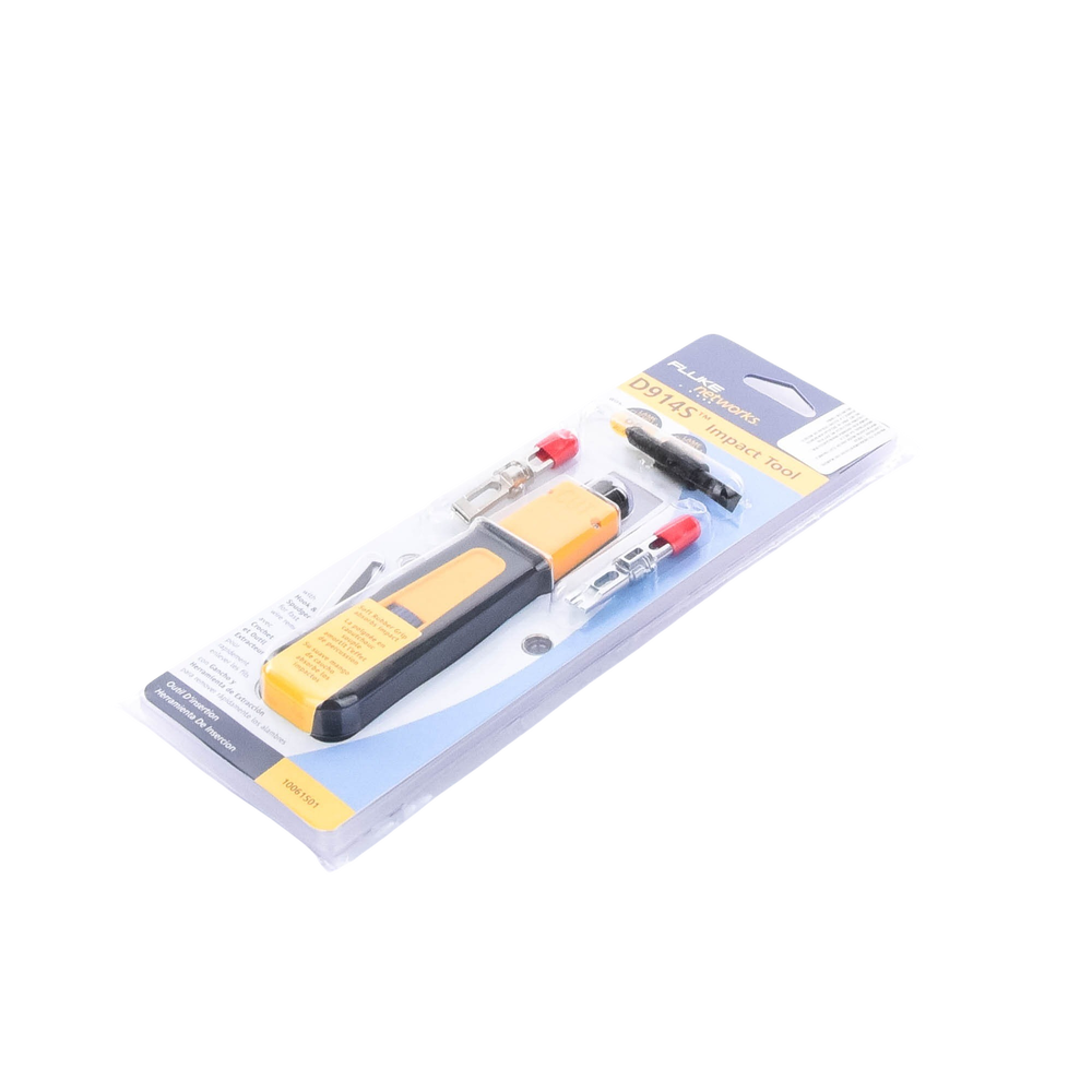 Herramienta Crimpadora de Impacto FLUKE NETWORKS D914S con 2 Cuchillas EverSharp 110/66 – Modelo 10061501