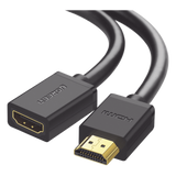 Cable Extensor HDMI 1m (3.28ft) 4K@60Hz 3D HDR Macho a Hembra Cobre Estañado UGREEN 10141 - Imagen 1