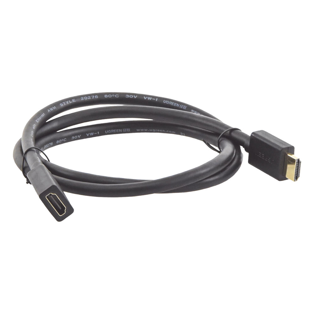 Cable Extensor HDMI 1m (3.28ft) 4K@60Hz 3D HDR Macho a Hembra Cobre Estañado UGREEN 10141 - Imagen 2