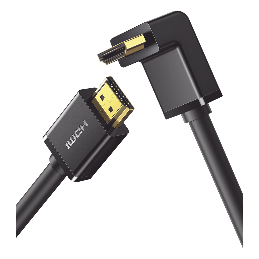 Cable HDMI 2.0 en Angulo de 90° / 2 m / 4K@60Hz / HDR / 3D / HEC (Canal Ethernet HDMI) / ARC (Canal de Retorno de Audio / CEC / 32 canales de Audio / HDCP 2.2 / Dolby Atmos / 18 Gbps / Blindaje Múltiple UGREEN - Imagen 1