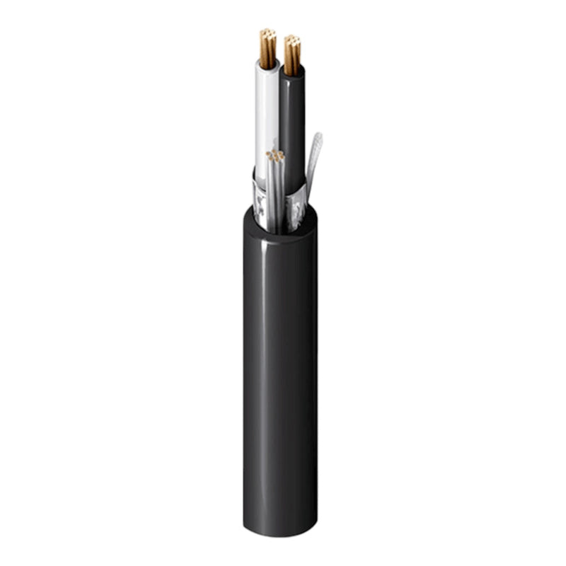 Bobina de Cable Belden 2X16 AWG Blindado 305 mts Negro 1030A 0101000 - SILYMX