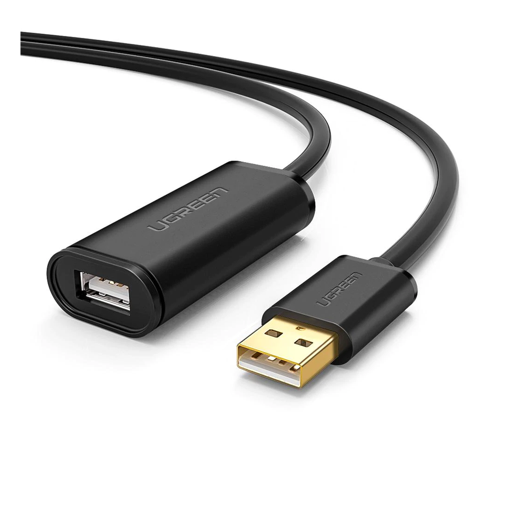 Cable Extensión Activo USB 2.0 5m (16.4ft) Macho-Hembra Amplificador FE1.1S 480 Mbps Triple Blindaje UGREEN 10319 - Imagen 1