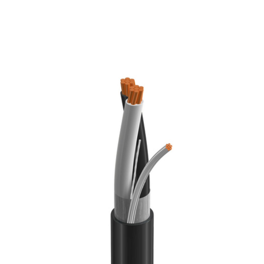 Bobina de Cable Belden de Cobre con Aislamiento 2x20 AWG 300v PLTC 305 Metros Negro 1033A 0101000 - SILYMX