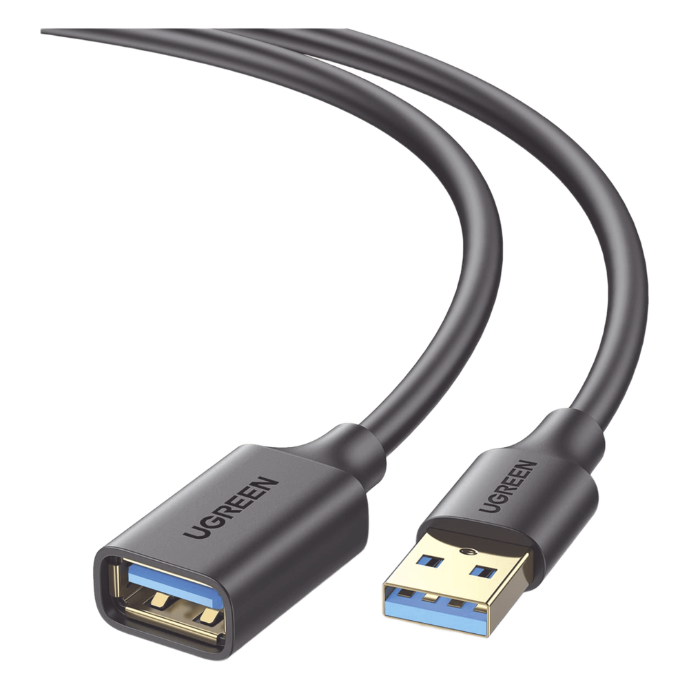 Cable Extensor USB 3.0 Macho a Hembra 1m (3.3ft) 5 Gbps Blindaje Múltiple Conectores Baño de Oro UGREEN 10368 - Imagen 1