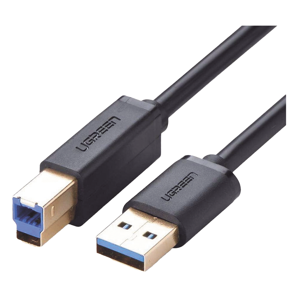 Cable USB-A 3.0 a USB-B 2m (6.6ft) 5 Gbps 2 A Blindaje Múltiple Plug & Play UGREEN 10372 - Imagen 1