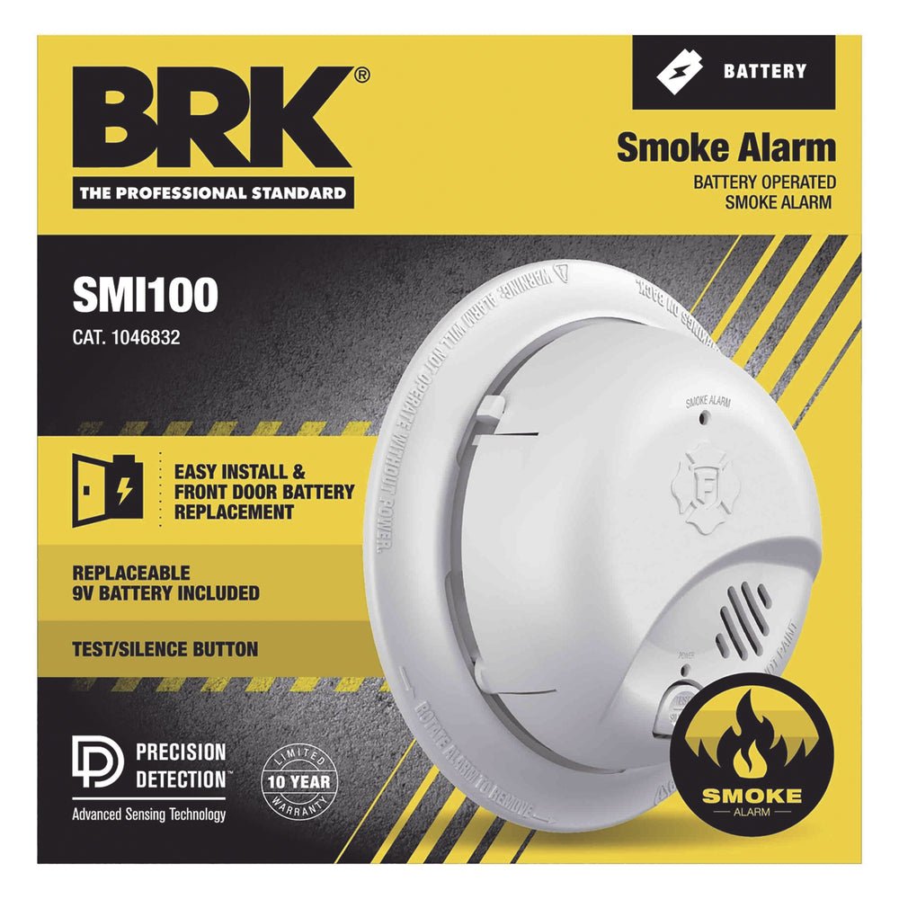 Detector de Humo Autónomo No Requiere Panel Con Botón para Silenciar Sensor por Ionización - SILYMX