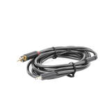 Cable Adaptador de 3.5mm Macho a 2 RCA Macho 3 Metros Color Gris Blindaje Múltiple ABS Alta Calidad 10512 - SILYMX