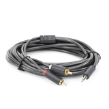 Cable Adaptador de 3.5mm Macho a 2 RCA Macho 5 Metros Color Gris Blindaje Múltiple ABS Alta Calidad 10513 UGREEN - Imagen 2