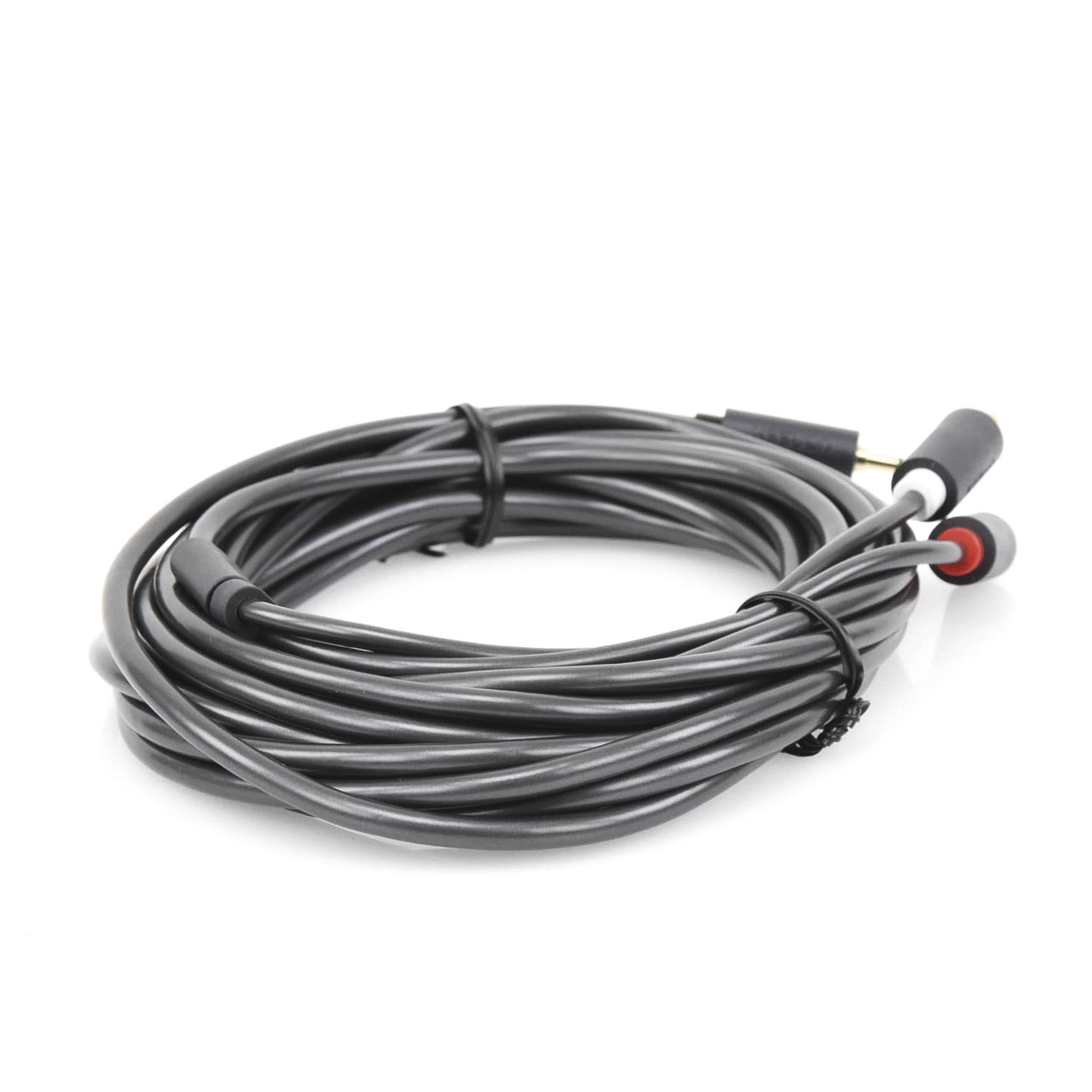 Cable Adaptador de 3.5mm Macho a 2 RCA Macho 5 Metros Color Gris Blindaje Múltiple ABS Alta Calidad 10513 UGREEN - Imagen 3