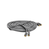 Cable de Audio 2 RCA Macho a 2 RCA Macho 5 Metros Color Negro Alta Calidad Anillos de goma para asegurar un agarre firme al instalar o quitar el cable 10520 - SILYMX