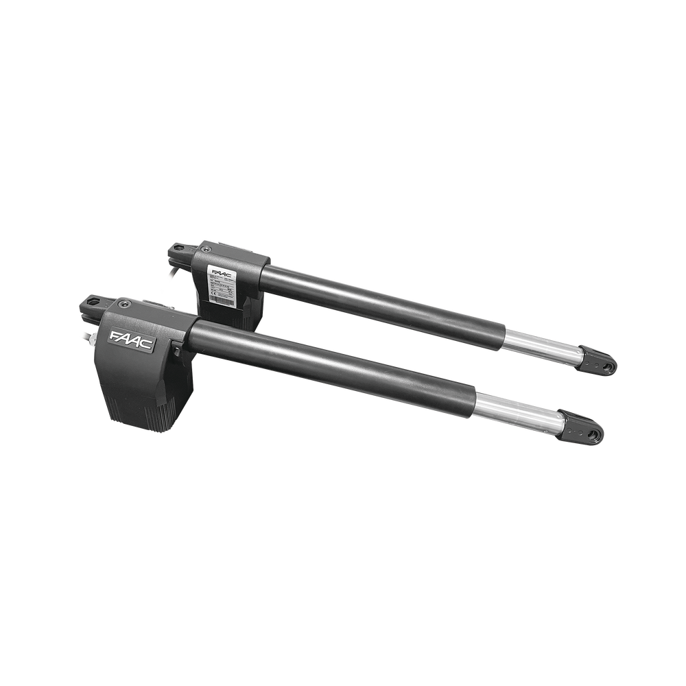 Kit de Operadores Abatibles FAAC 412 Para Puertas de 3 Metros y hasta 300 KG Operadores no Reversibles y Con llave de Desbloqueo Manual 105632447 - SILYMX